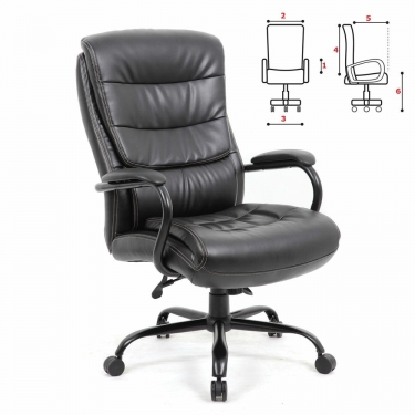Кресло офисное BRABIX PREMIUM Heavy Duty HD-004 Черный*