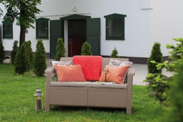 Диван двухместный Corfu Love Seat капучино