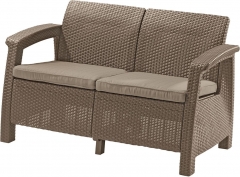 Диван двухместный Corfu Love Seat капучино
