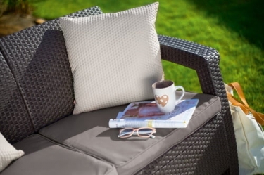 Диван трехместный Corfu Love Seat max коричневый