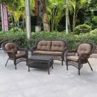 Плетеный комплект для отдыха Афина-мебель LV520BB Brown/Beige