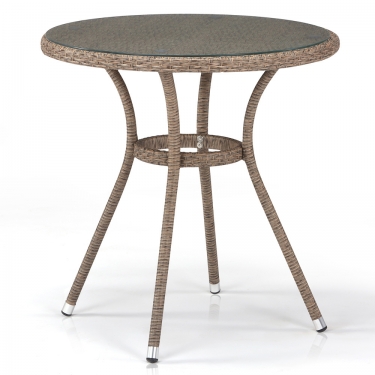 Плетеный стол T282ANT-W56-D72 Light Brown