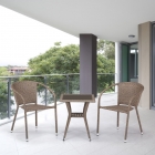 Комплект плетеной мебели Афина-мебель T25B/Y137C-W56 Light brown 2Pcs