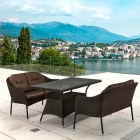 Комплект плетеной мебели Афина-мебель T198A/S54A-W53 Brown