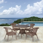 Комплект плетеной мебели Афина-мебель T220CT/Y32-W56 Light brown 4Pcs