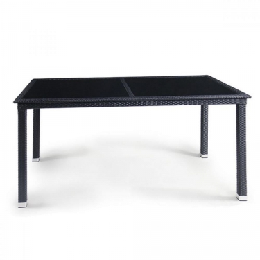 Плетеный стол T285A-W5-140x80 Black
