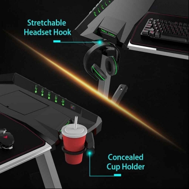 Геймерский стол Eureka Eureka Z2 c RGB подсветкой