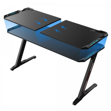 Геймерский стол Eureka Z60 c RGB подсветкой Черный