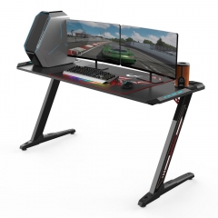 Геймерский стол Eureka Z60 c RGB подсветкой Черный